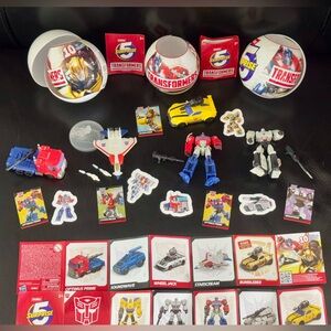 LOT of 5 figures ZURU 5 surprise Transformers blind ball robots and vehicles